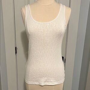Old Navy Ivory Sequin Tank Top